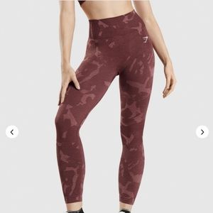 Camo seamless leggings (Red)